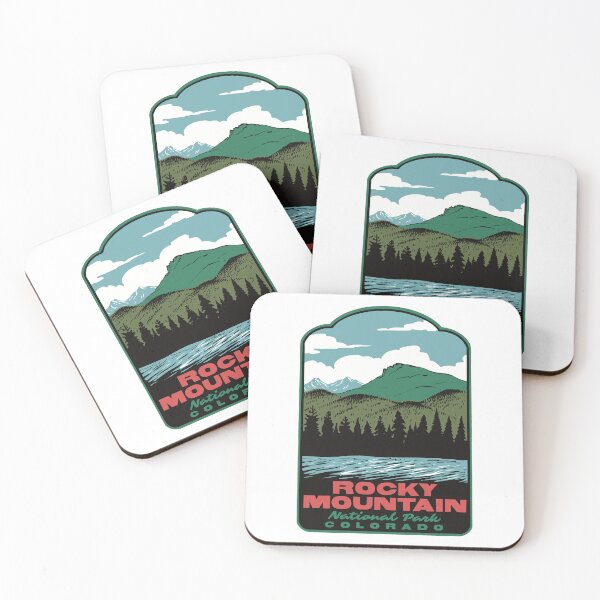 Item preview, Lily Lake Rocky Mountain National Park Retro Travel Art designed and sold by HalpinDesign.