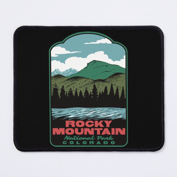 Item preview, Lily Lake Rocky Mountain National Park Retro Travel Art designed and sold by HalpinDesign.