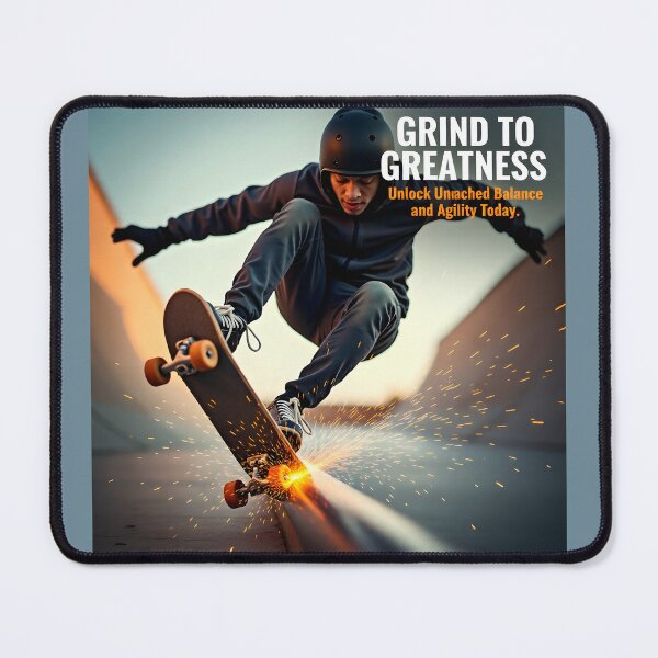 Item preview, Grind To Greatness Roller Skate Poster: Aggressive Street Grind Metal Rail Canvas designed and sold by Creative-RE.