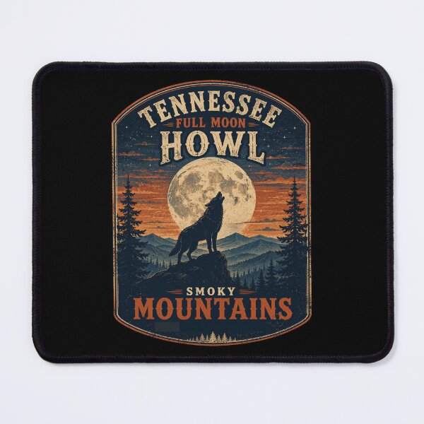 Item preview, Tennessee Full Moon Howl Wolf Smoky Mountains Halloween designed and sold by Globalcitytees.