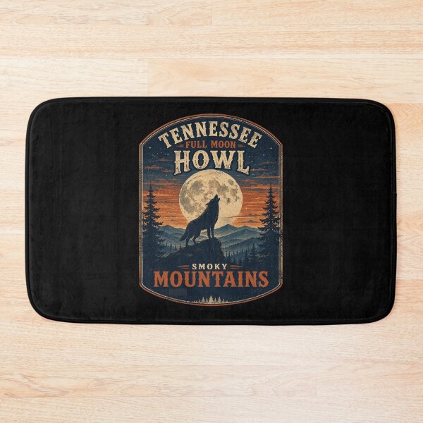 Item preview, Tennessee Full Moon Howl Wolf Smoky Mountains Halloween designed and sold by Globalcitytees.