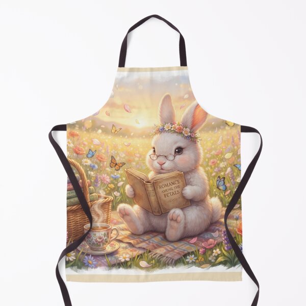 Item preview, Reading Bunny Sticker | Cute Book Lover Rabbit | Cozy Spring Cottagecore Art designed and sold by SebastianSpace.