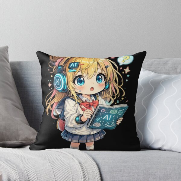 Item preview, Future Ai Anime Girl Aesthetic Kawaii Tech Student designed and sold by veeebles.
