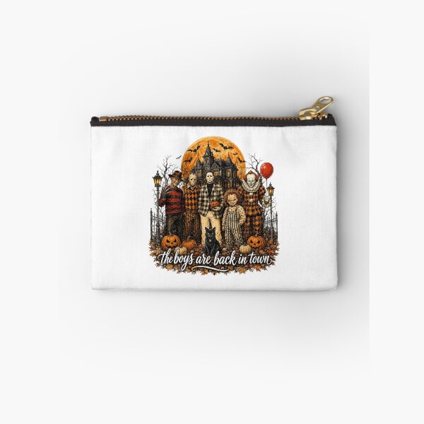Item preview, The Boys Are Back In Town Horror Villains Halloween, Spooky Killers Haunted House Full Moon designed and sold by Tonkhawartwork.