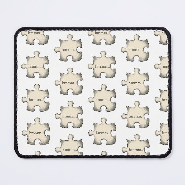 Item preview, Hmmm Meme Puzzle Piece Funny Thinking Reaction Confused Brain Humor T-Shirt designed and sold by pawsome purrfect.