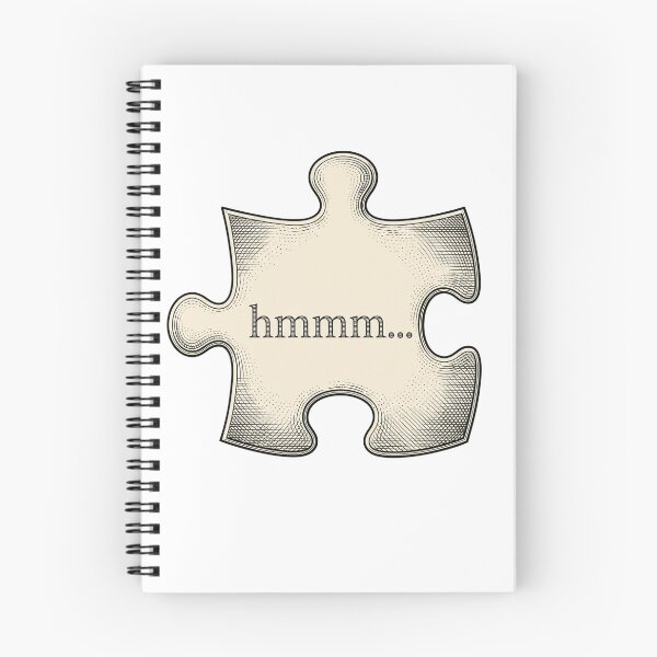 Item preview, Hmmm Meme Puzzle Piece Funny Thinking Reaction Confused Brain Humor T-Shirt designed and sold by pawsome purrfect.