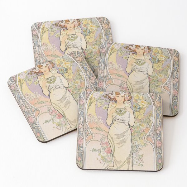 Item preview, Alphonse Mucha The Flowers Rose designed and sold by maniacfitness.