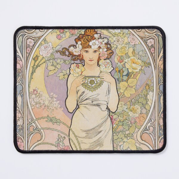 Item preview, Alphonse Mucha The Flowers Rose designed and sold by maniacfitness.