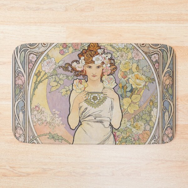 Item preview, Alphonse Mucha The Flowers Rose designed and sold by maniacfitness.