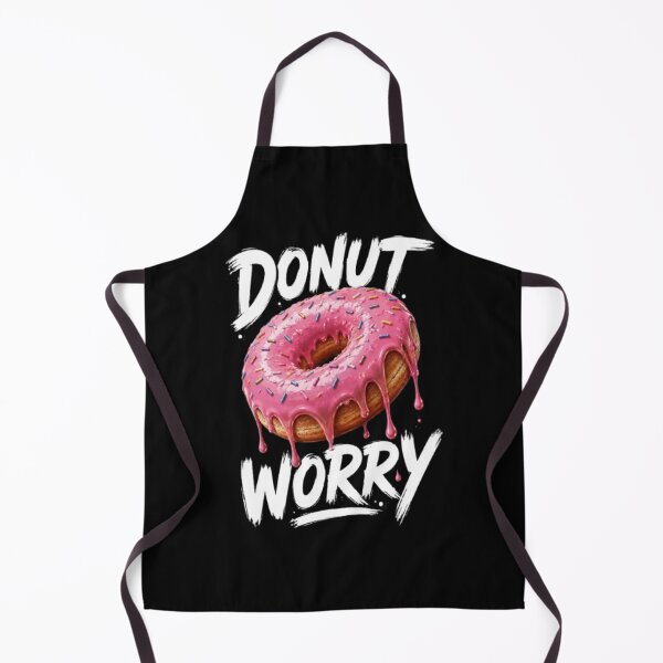 Item preview, Donut Worry Cute Pink Dripping Donut Funny Pun Dessert Lover Aesthetic Design designed and sold by MysticForge Studio.