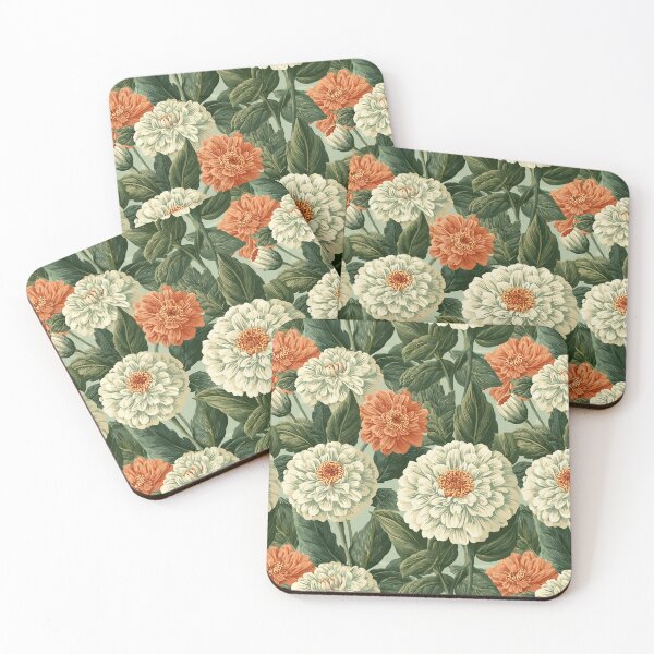 Item preview, Lush Zinnia Floral  - Birthday Flower Pattern - Christmas Gifts For Wife designed and sold by RoyalStarsPatts.
