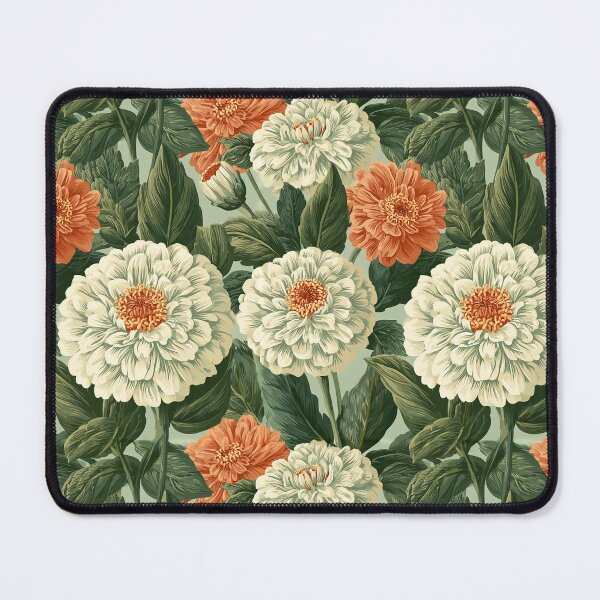 Item preview, Lush Zinnia Floral - Birthday Flower Pattern - Christmas Gifts For Wife designed and sold by RoyalStarsPatts.