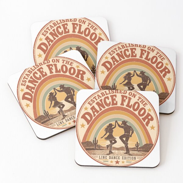 Artikelvorschau, Etabliert auf der Tanzfläche: Retro Rainbow Line Dance der 70er Jahre, Vintage Country Western entworfen und verkauft von ZIGLWORKS.
