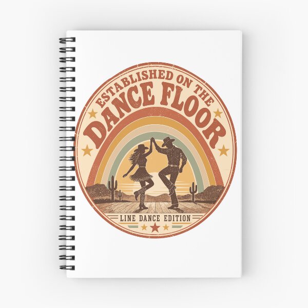 Item preview, Established On The Dance Floor Retro Rainbow Line Dance 70s Vintage Country Western designed and sold by ZIGLWORKS.