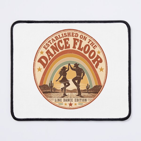 Item preview, Established On The Dance Floor Retro Rainbow Line Dance 70s Vintage Country Western designed and sold by ZIGLWORKS.