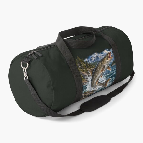 Item preview, Lake Trout Fishing – Trophy Lake Trout Wilderness Illustration designed and sold by Northbound Trail.