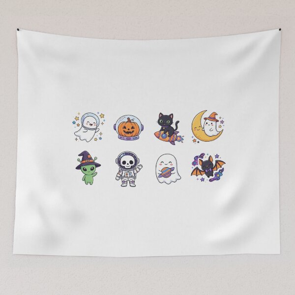 Item preview, Cute Halloween Magical Character Sticker Set designed and sold by SassyArtistry.