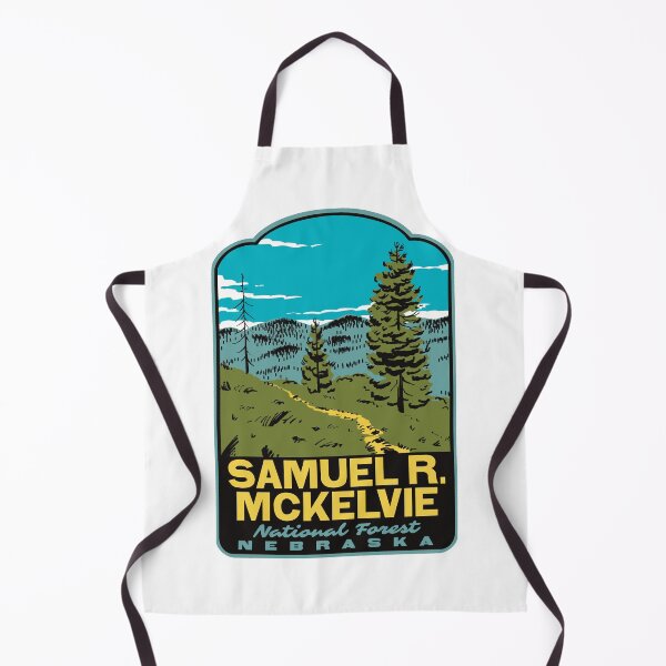 Item preview, Blue Jay Trail Samuel R McKelvie National Forest Retro Art designed and sold by HalpinDesign.