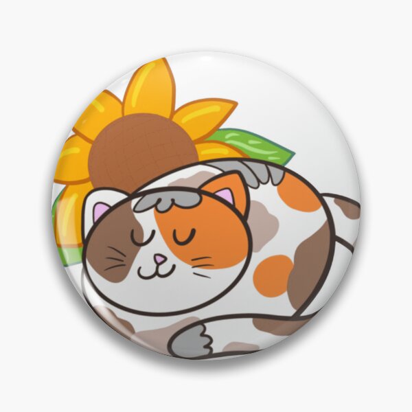 Item preview, Cat love sleepy scroll calico designed and sold by AntoineDelmas.