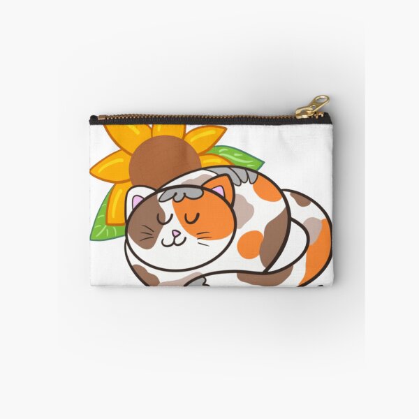 Item preview, Cat love sleepy scroll calico designed and sold by AntoineDelmas.