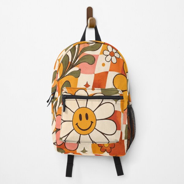 Item preview, Retro Checkerboard & Groovy Flowers designed and sold by teemix.