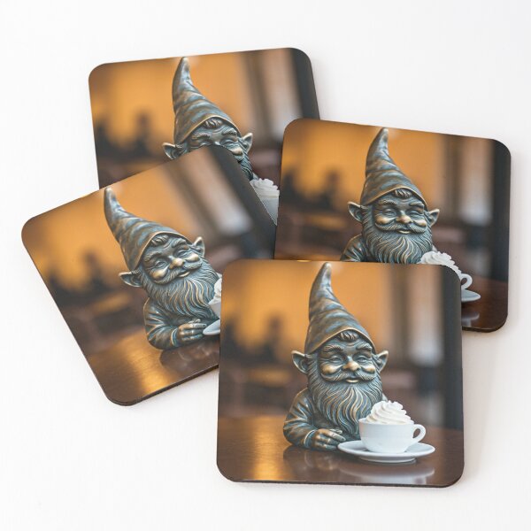 Item preview, Wroclaw Gnome With Hot Chocolate designed and sold by Purrfecta.