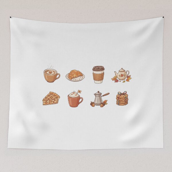 Item preview, Cozy Autumn Coffee and Treats Sticker Set designed and sold by SassyArtistry.