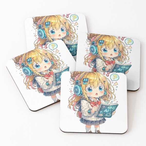 Item preview, Future Ai Anime Girl Aesthetic Kawaii Tech Student designed and sold by Duyena.