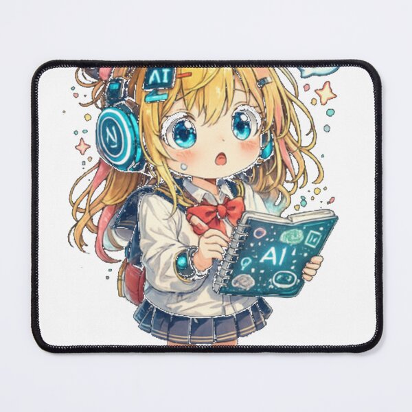 Item preview, Future Ai Anime Girl Aesthetic Kawaii Tech Student designed and sold by Duyena.