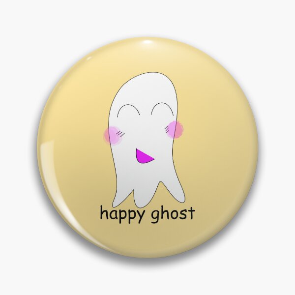 Item preview, Cute Happy Ghost Halloween Kawaii Illustration designed and sold by laxmanrajart.