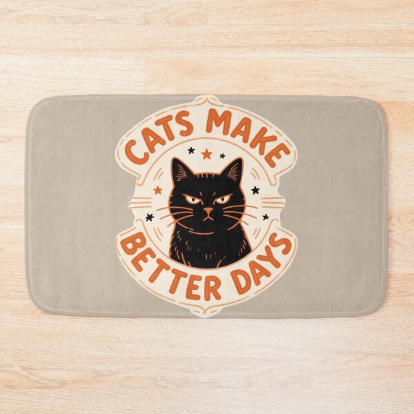 Item preview, CATS MAKE BETTER DAYS – Mischievous Cat With A Deadpan Expression Vintage Cats Design designed and sold by tarkone.