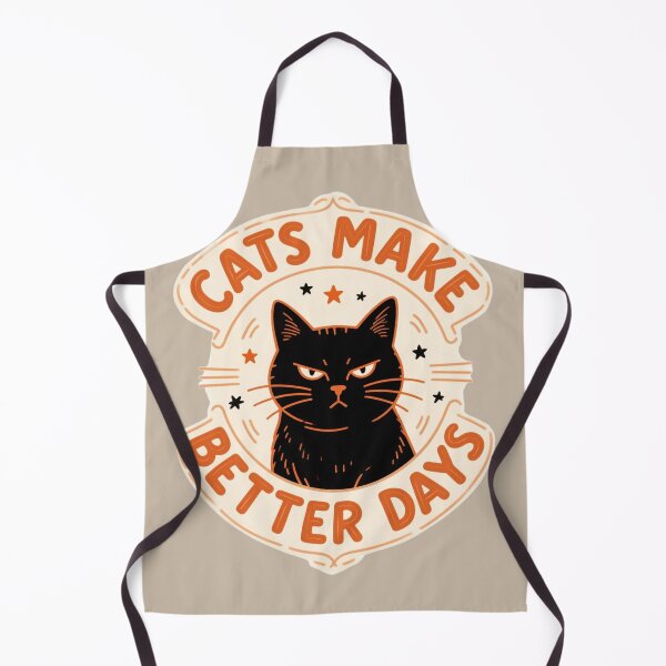 Item preview, CATS MAKE BETTER DAYS – Mischievous Cat With A Deadpan Expression Vintage Cats Design designed and sold by tarkone.