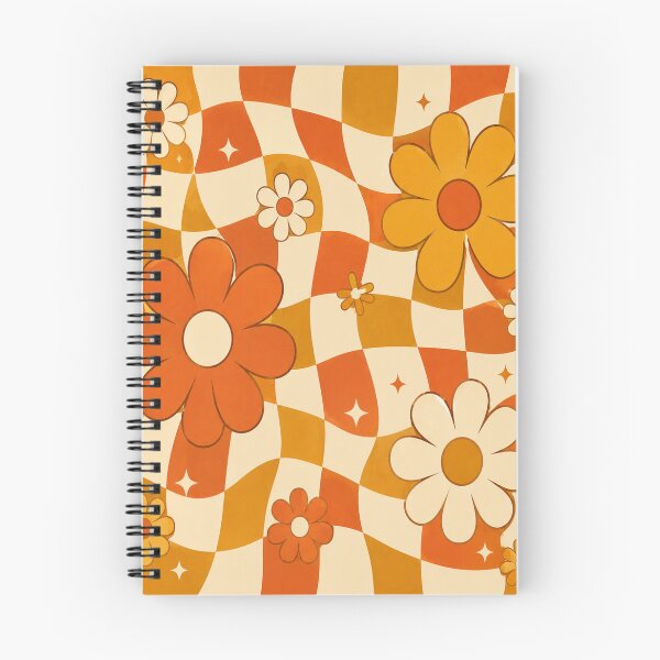 Item preview, Retro Checkerboard Groovy Flowers 70s Vintage Floral designed and sold by teemix.
