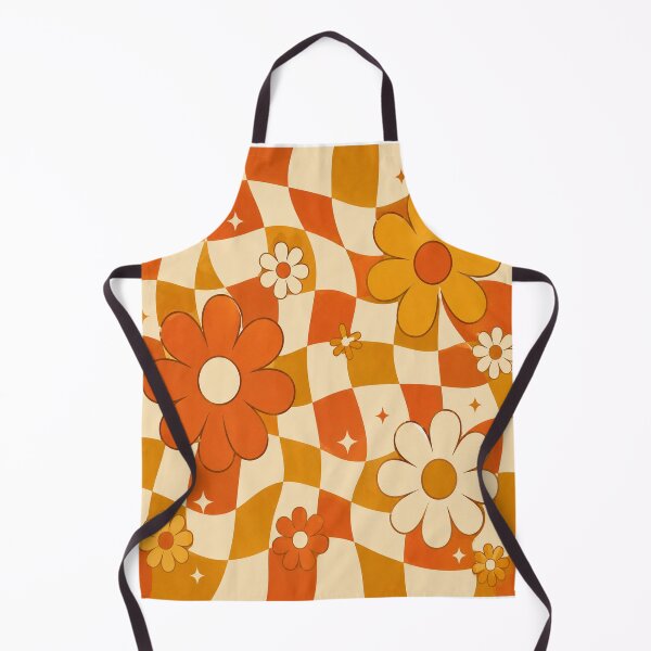 Item preview, Retro Checkerboard Groovy Flowers 70s Vintage Floral designed and sold by teemix.
