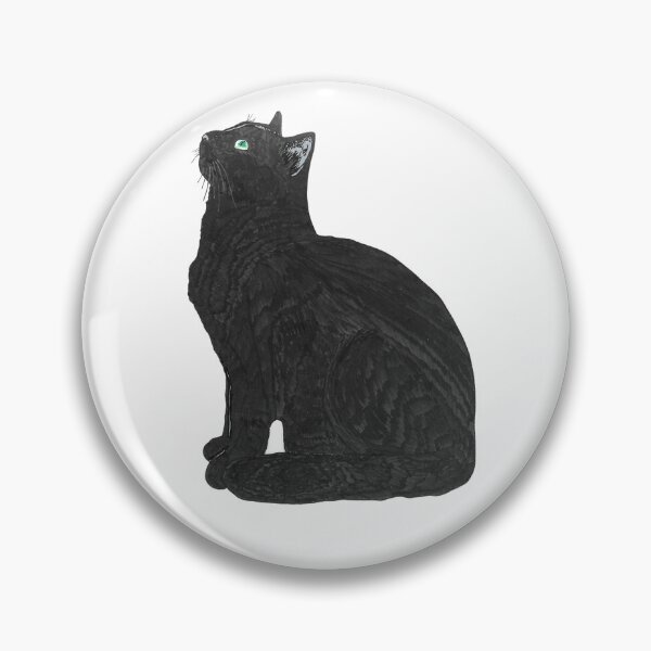 Item preview, Black cat looking up designed and sold by Tiger's Eye Books.