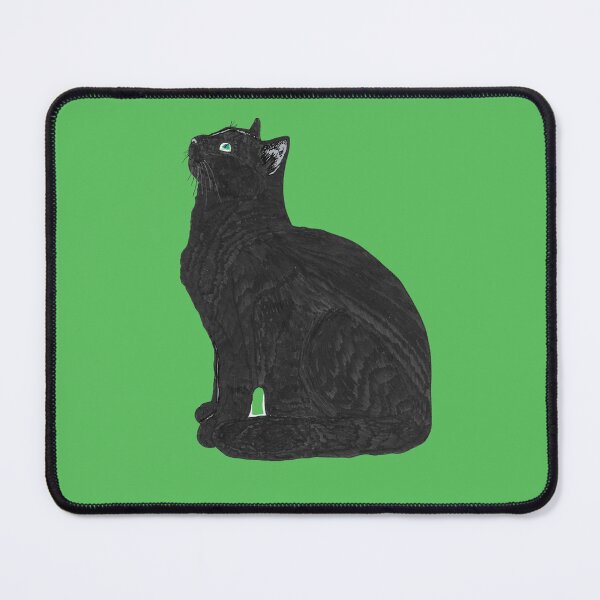 Item preview, Black cat looking up designed and sold by Tiger's Eye Books.