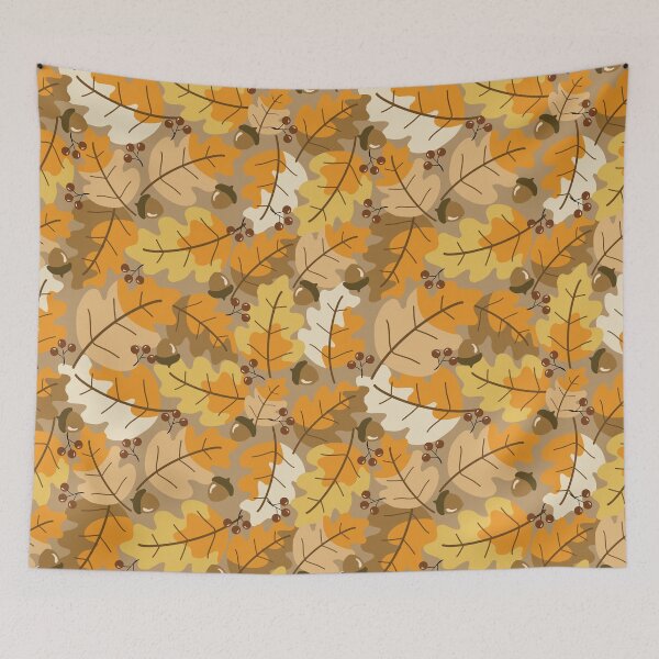 Item preview, Golden Oak Leaves Autumn Seamless Pattern designed and sold by PowerAntShop.
