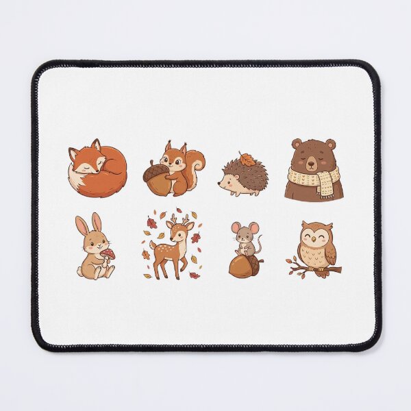 Item preview, Cute Autumn Woodland Animals Sticker Set designed and sold by SassyArtistry.