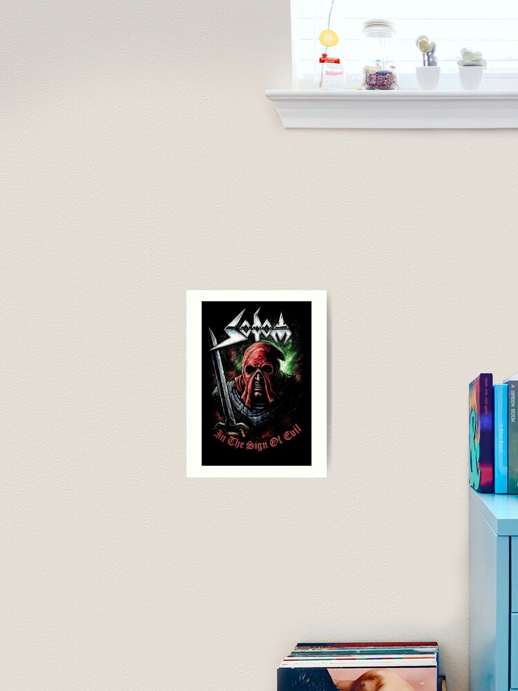 Thumbnail 2 von 3, Kunstdruck, Sodom: In the Sign of Evil Thrash Metal Artwork designt und verkauft von interdesigner.