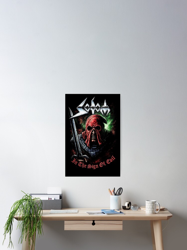 Thumbnail 2 von 3, Poster, Sodom: In the Sign of Evil Thrash Metal Artwork designt und verkauft von interdesigner.