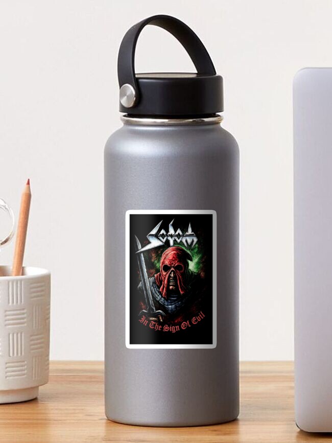 Thumbnail 1 von 3, Sticker, Sodom: In the Sign of Evil Thrash Metal Artwork designt und verkauft von interdesigner.