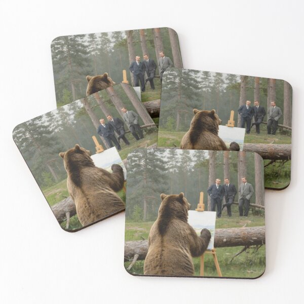 Item preview, Bear Painting Landscape Classical Oil Painting designed and sold by LenNo9881.