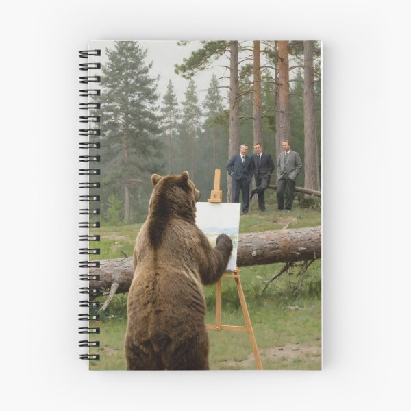 Item preview, Bear Painting Landscape Classical Oil Painting designed and sold by LenNo9881.