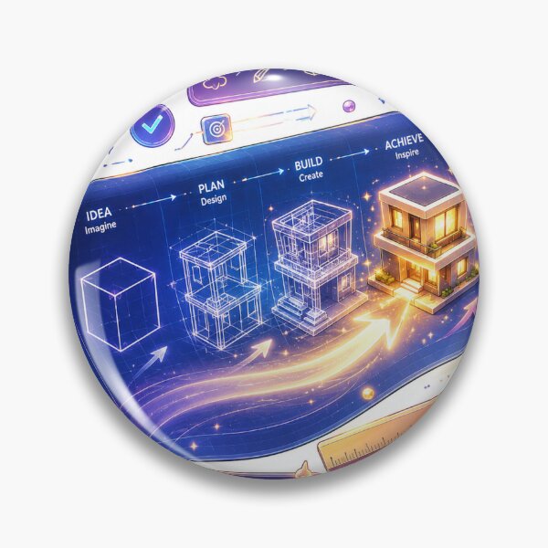 Item preview,  Turn Ideas Into Reality Sticker designed and sold by blossomfun.
