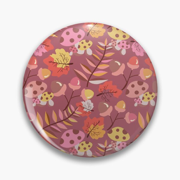 Item preview, Autumn Mushroom and Acorn Seamless Pattern designed and sold by PowerAntShop.
