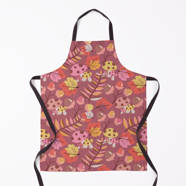 Item preview, Autumn Mushroom and Acorn Seamless Pattern designed and sold by PowerAntShop.