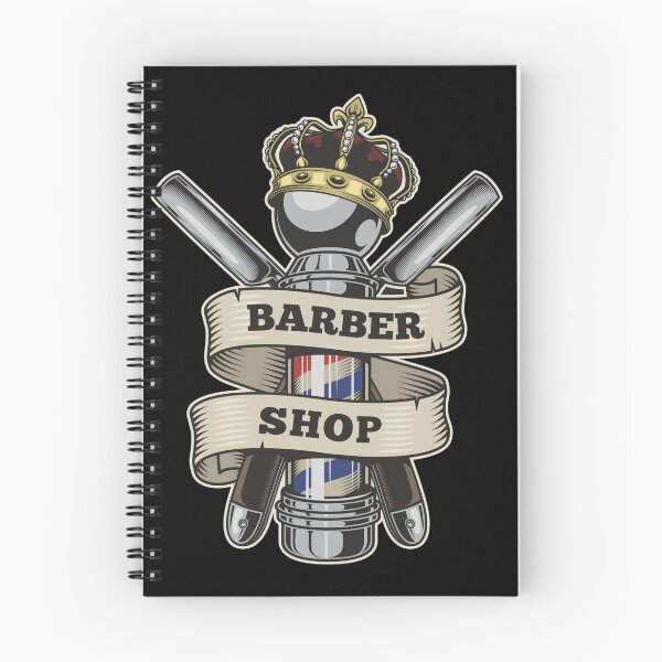 Item preview, Royal Crown Barber Pole Clippers Vintage Emblem Art designed and sold by Barber MD Culture.