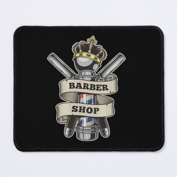 Item preview, Royal Crown Barber Pole Clippers Vintage Emblem Art designed and sold by Barber MD Culture.
