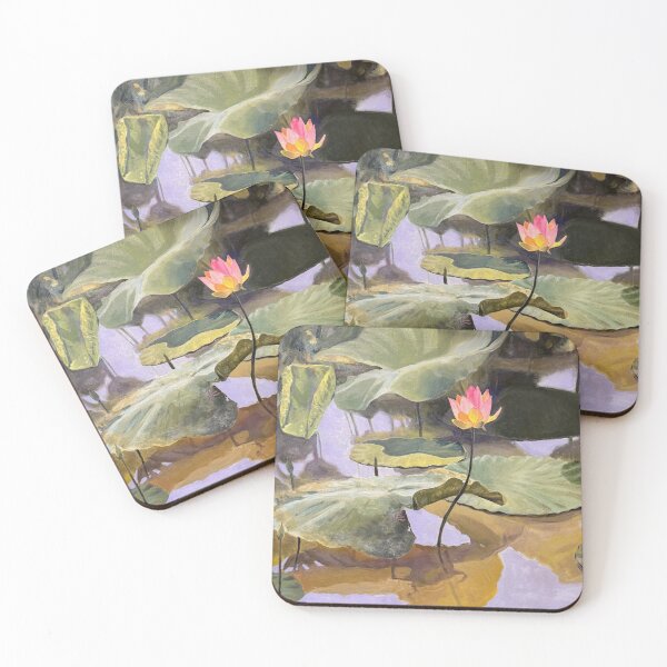 Item preview, Blooming Lotus in Lilac Pond designed and sold by Carlos Taylor.