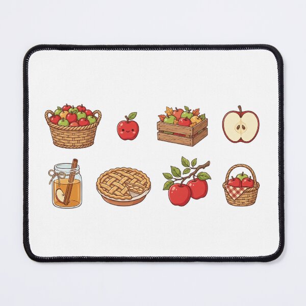 Item preview, Cute Autumn Apple Harvest Sticker Set designed and sold by SassyArtistry.